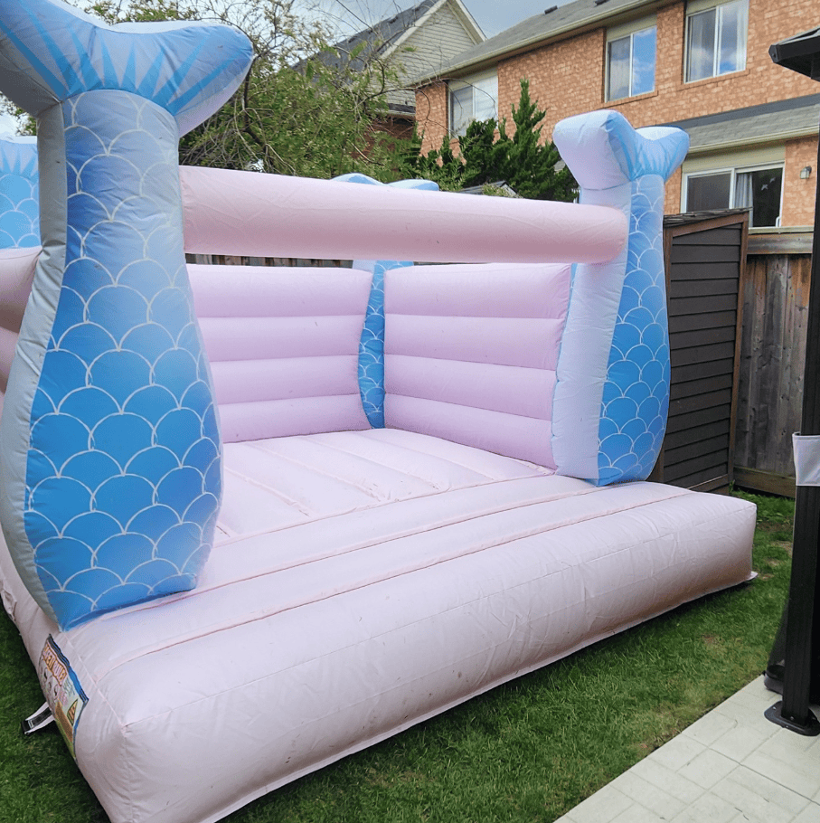 Mini Mermaid Castle toy from Aura Luxury Rental Ltd featuring colorful castle and mermaid figures on a play mat.