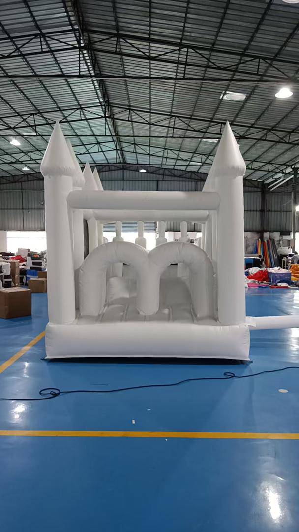Colorful obstacle course with ball pit and waterslide for kids, designed for active play by Aura Luxury Rental Ltd.